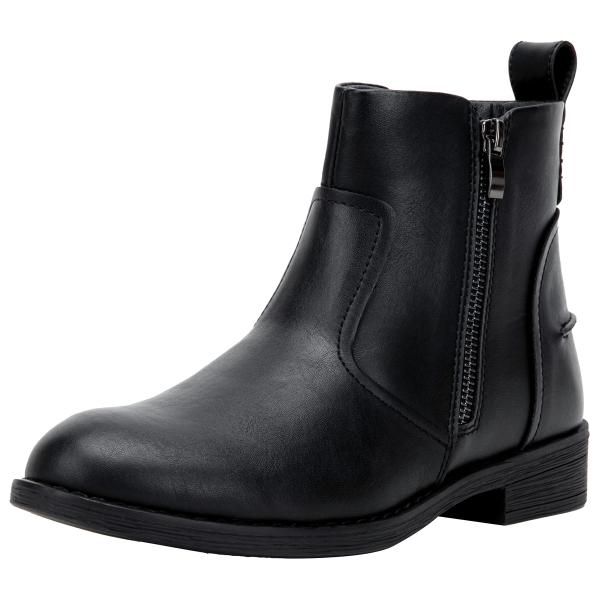 Jeossy Women&apos;s Ankle Boots 9008 Black Zipper Casua...