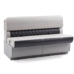 【並行輸入品】DeckMate 55インチ ラグジュアリーポンツーンボートシート チャコールとグレー DeckMate Complete 5