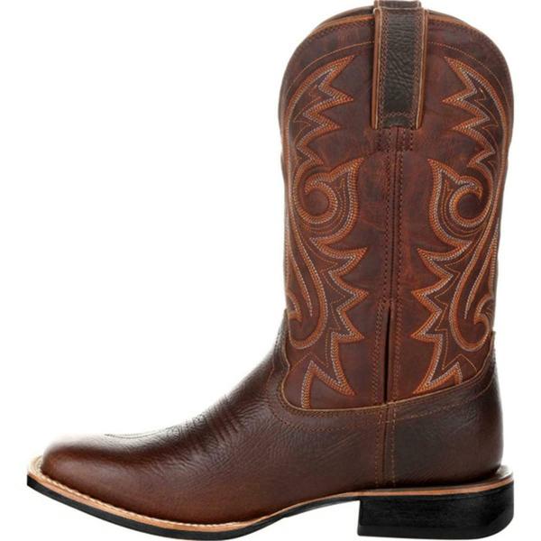 DBECK Western Cowboy Boots for Men Knight Boot Emb...