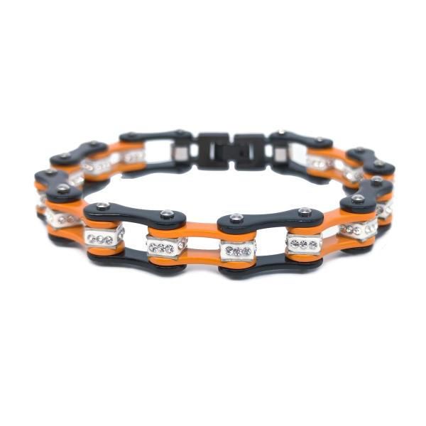 【並行輸入品】ステンレススチール バイクチェーン オートバイチェーンブレスレット レディース メンズ...