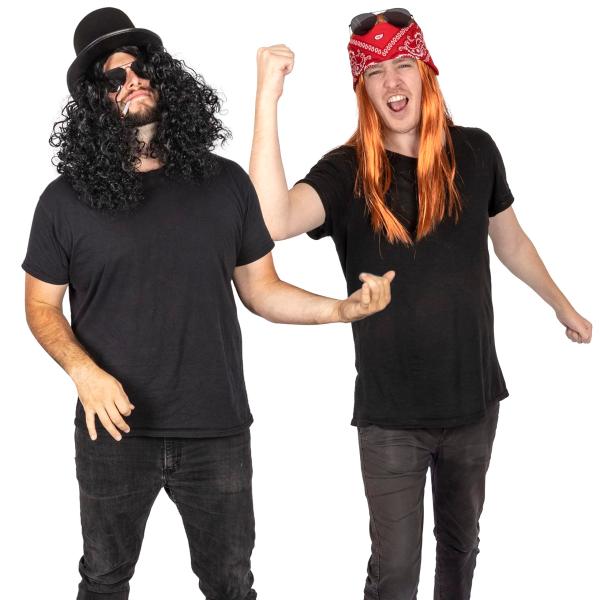 Heavy Metal Guitarist and Vocalist Couples Costume...