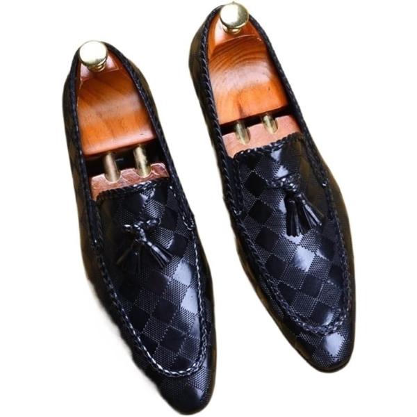 【並行輸入品】SHYijia Mens Formal Shoes Genuine Leather T...
