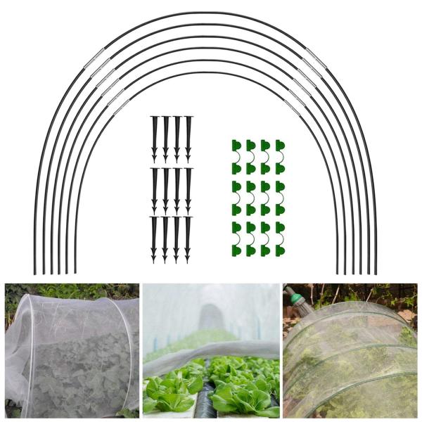 【並行輸入品】GUANGLU 6/10 PCS Greenhouse Hoop, Rust Resi...