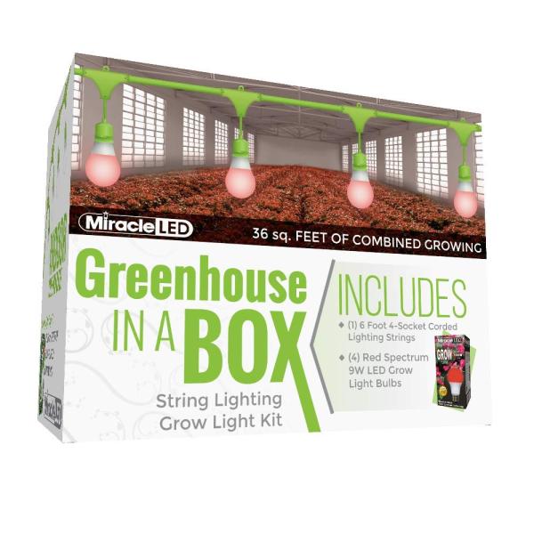 【並行輸入品】Miracle LED Greenhouse in a Box Grow Kit fo...
