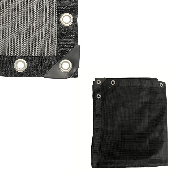 【並行輸入品】ATE Pro. USA   7フィート×20フィート。高耐久ブラックニットメッシュタ...