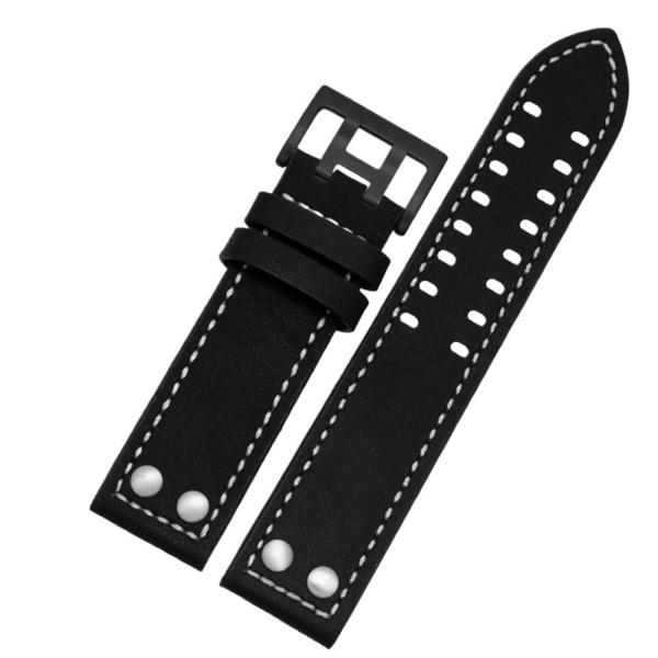 AEMALL Leather Watch Strap Bracelet Wrist 20mm 22m...