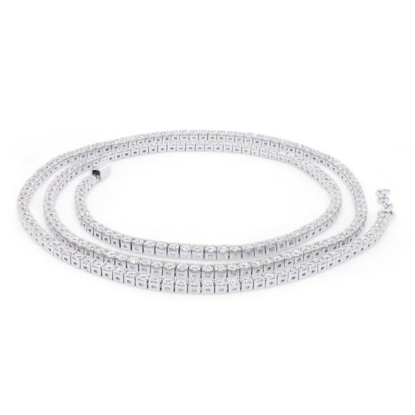 【並行輸入品】SAVEARTH DIAMONDS 2mm幅 モアッサナイト テニスチェーンネックレス...