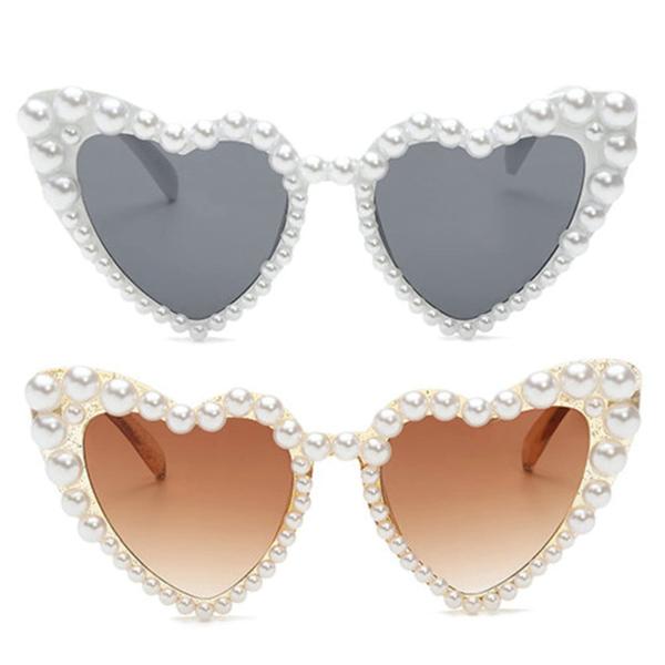 【並行輸入品】COTIA ラグジュアリー ファイン シマー ラブ パール サングラス レディース ハ...