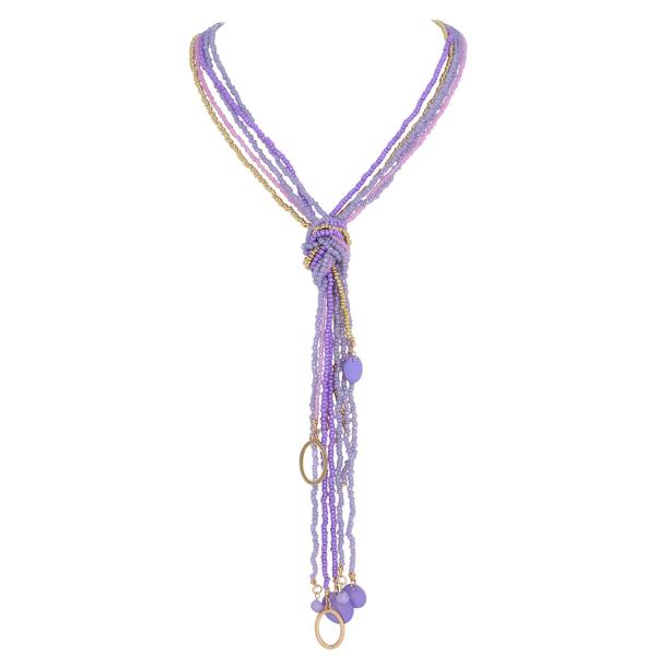 【並行輸入品】Coiris Long Seed Beaded Multi Strand Neckla...