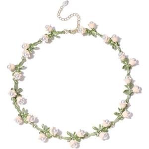 バカラ（Baccarat） ネックレス クリスタルガラス 桜 フラワー ゲラン