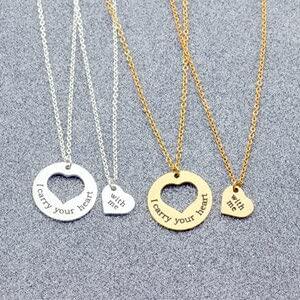 【並行輸入品】2piece/Set I Carry Your Heart with me Neckl...