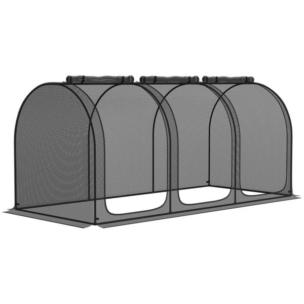 【並行輸入品】 Outsunny 9' x 4' Crop Cage, Plant Protecti...
