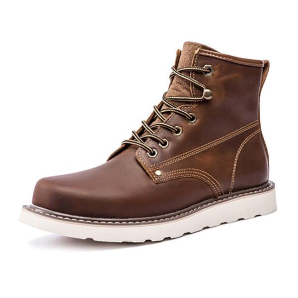 【並行輸入品】EGSUMAIL Men's Leather Stylish Work Shoes C...