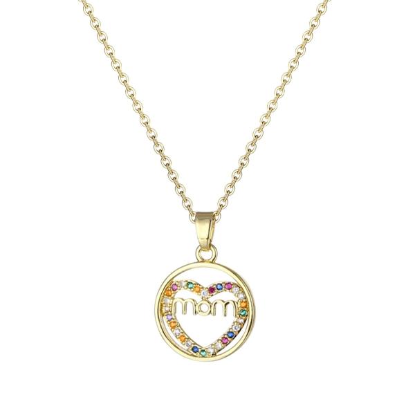 Pendant Initial Necklace Mother&apos;s Day Micro Set Zi...