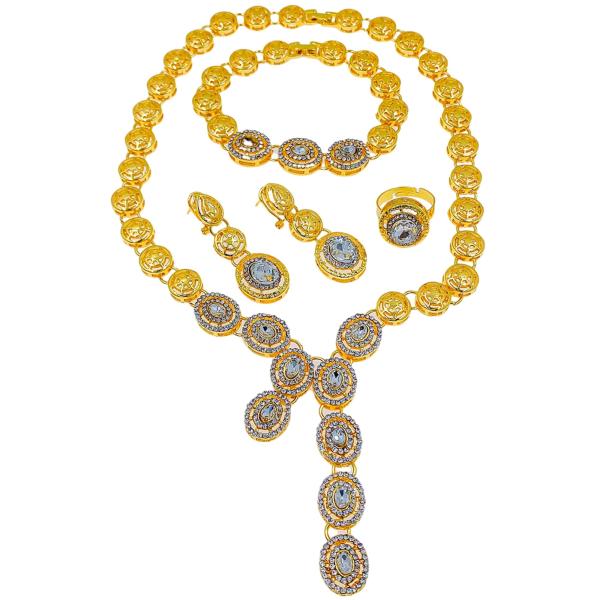 【並行輸入品】LifflyLadys インディアン ボリウッド レディース ジュエリーセット 24K...