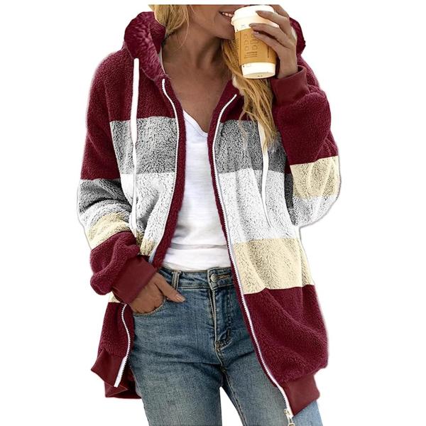 【並行輸入品】Lausiuoe Women Coat Winter Women's Zip Up H...