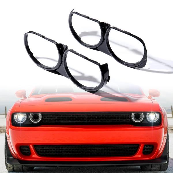 【並行輸入品】AMOPA 運転席側ヘッドライトトリムリングベゼルカバーフレーム Dodge Chal...