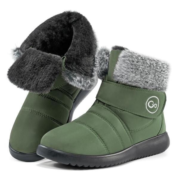 【並行輸入品】Reimferce Women Snow Boots Winter Shoes Wit...