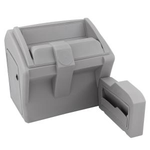 【並行輸入品】DeckMate デラックスラージポンツーンコンソールヘルム グレー DeckMate Deluxe Large Pontoo