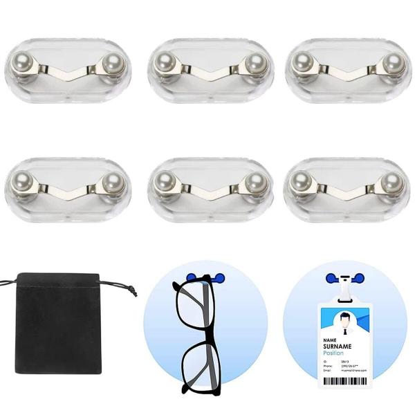 【並行輸入品】Magnetic Eyeglass Holders 6 Pack Name tag B...