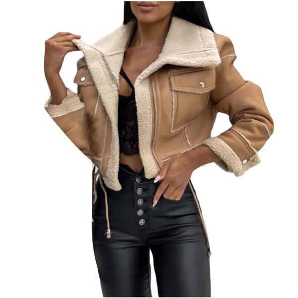 Deal of the Day Womens Fashion 2023 Faux Leather J...