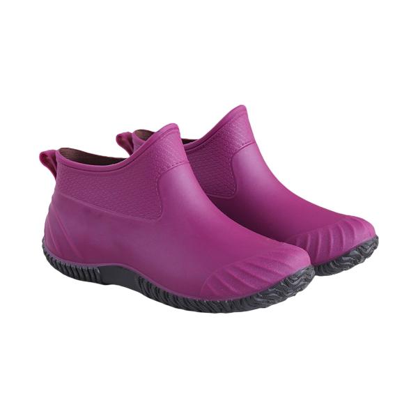 JWSVBF Womens Rain Boots with Socks Ankle High Sli...