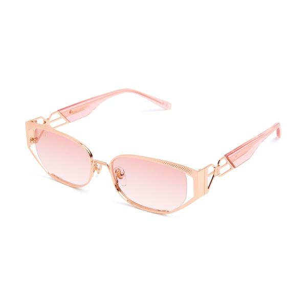 【並行輸入品】9FIVE Cross Rose Gold   Rose Gradient Sungl...