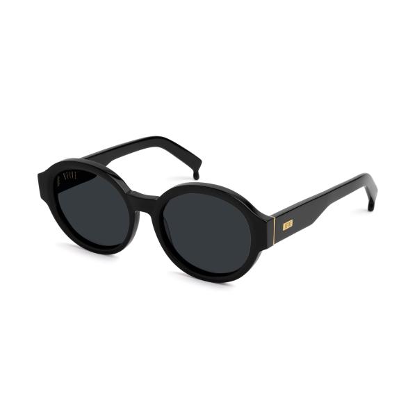 【並行輸入品】9FIVE Drips Black &amp; 24K Gold Sunglasses wit...