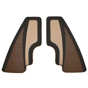 【並行輸入品】 Lund Boat Bow Cushions 2274098 | 2075 Tyee Black Brown (Set of 2