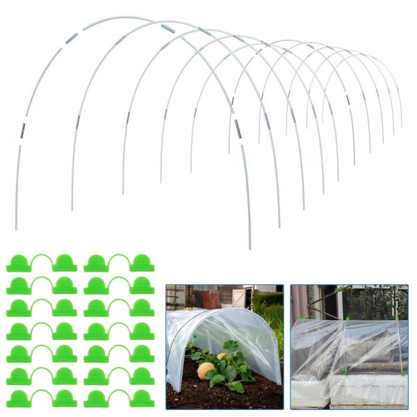 【並行輸入品】72個 ガーデンフープ 上げ床用 Oungy 72 PCS Garden Hoops ...