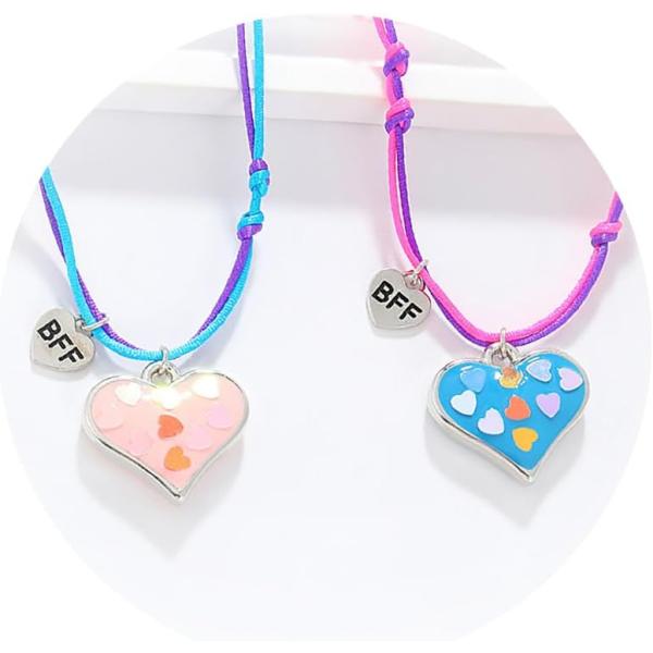 【並行輸入品】JAVARNV 友情ネックレス Bffネックレス 2 ガールズ シスターネックレス 親...