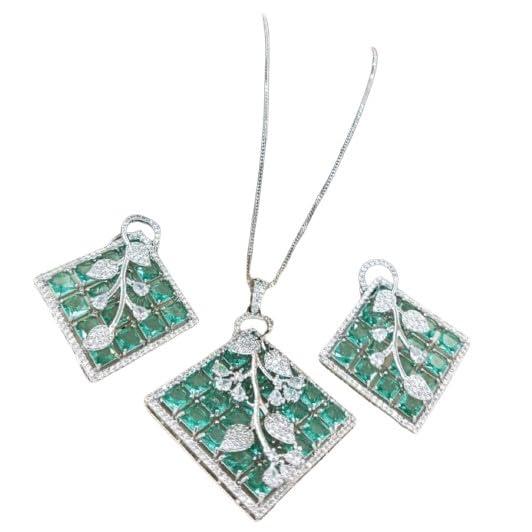 【並行輸入品】set of 3 pieces blue color stone pendant ne...
