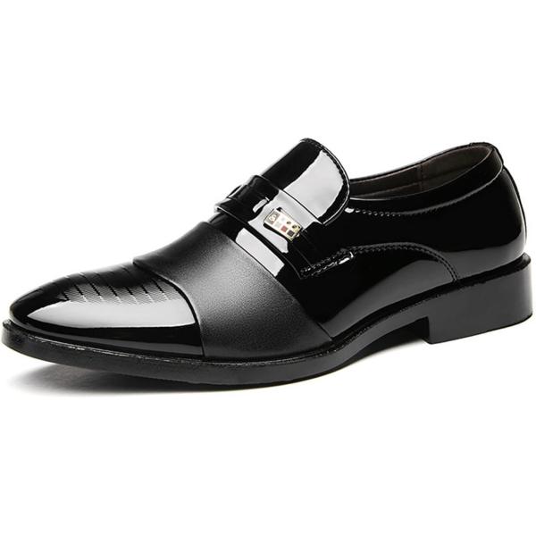 【並行輸入品】WYOERN Leather Shoes for Men Business Dress...