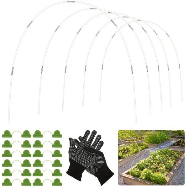 【並行輸入品】WOPPLXY Garden Hoops for Raised Beds, 6 Set...