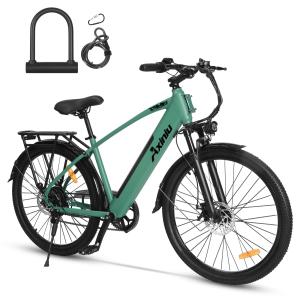 【並行輸入品】 Axiniu Electric Bike for Adults with 468Wh Removable Battery, Pe