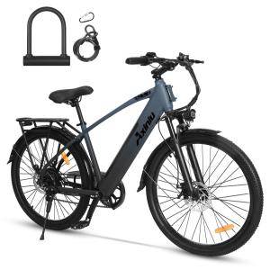 【並行輸入品】 Axiniu Electric Bike for Adults with 468Wh Removable Battery, Pe