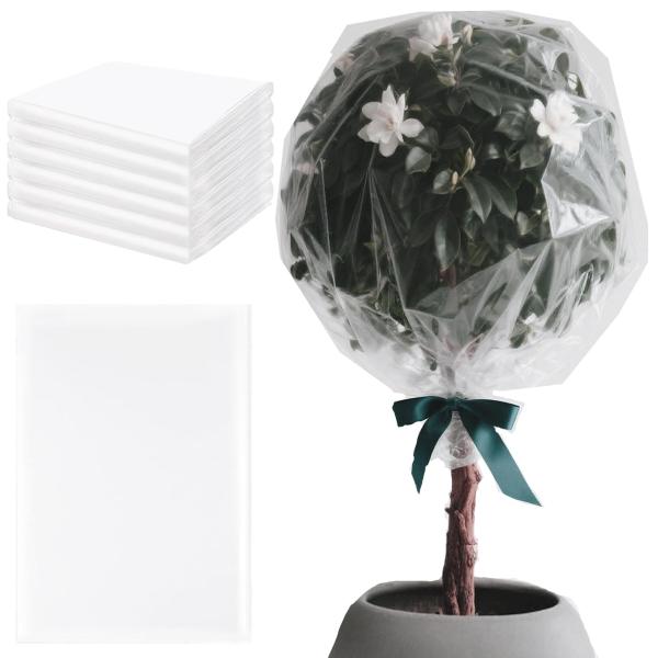 【並行輸入品】SuiGooQiRe 6個 冬用植物カバー 凍結保護 小型 プラスチック クリアフィル...