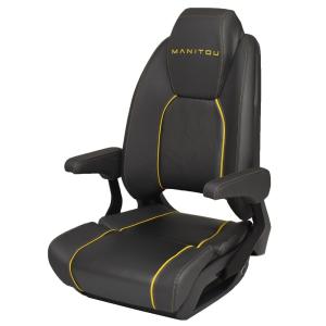 【並行輸入品】 Boat Reclining Bolster Helm Seat 3014 0008425 | Gray Yellow