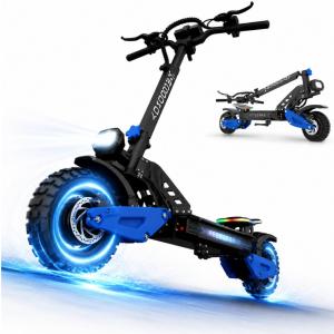【並行輸入品】 GLIDEZONE Dual Motor Electric Scooter for Adults, MAX 45 MPH