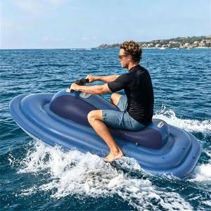 【並行輸入品】 Inflatable Jet Boat, Inflatable Jet Ski with 500W/700W Scooter,