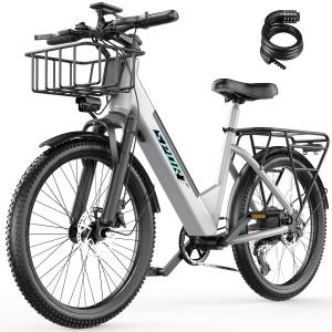 【並行輸入品】 Luckfarm Electric Bike for Adults, 1500W Peak Motor City Cruiser
