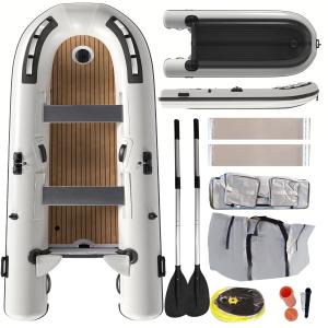 【並行輸入品】 Danrelax 10.5ft Inflatable Dinghy Boat, 1200 lbs Capacity, Tende