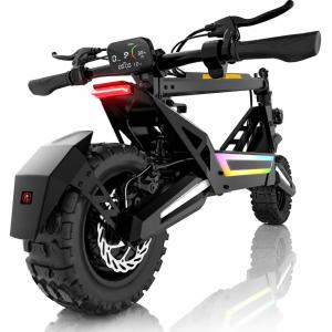 【並行輸入品】 Electric Scooter for Adults, 1200W Peak Motor Fast E Scooter, 11