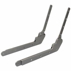 【並行輸入品】 Jstpure for Supra Boat Seat Hinges | Gray Anodized Aluminum (Set