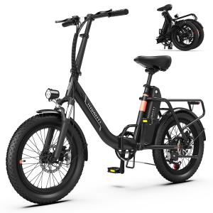 【並行輸入品】 INVANTI Foldable Electric Bike, 500W Motor Ebikes for Adults, 20