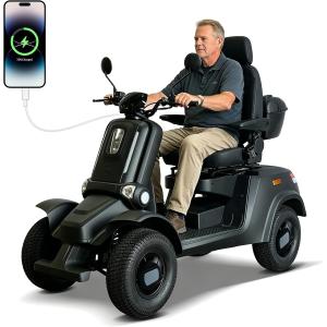 【並行輸入品】 Heavy Duty 4 Whee Mobility Scooters for Seniors & Adults, 1000W