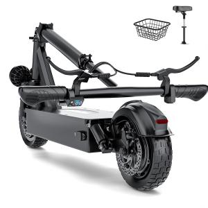 【並行輸入品】 Electric Scooter for Adults with Seat, 25MPH E Scooter, 10