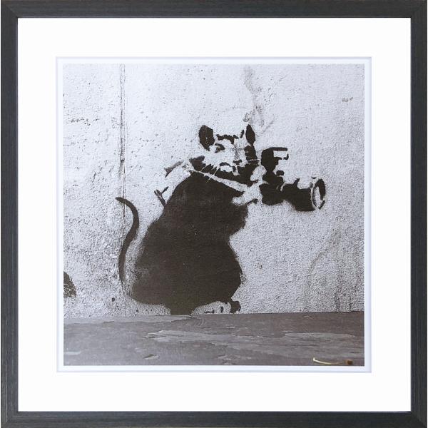 バンクシー　パパラッチ　Papa-rat-zzi　インテリア　絵画　美術品　Banksy　アート作品...