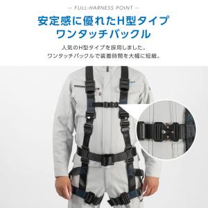 安全帯 フルハーネスのみ 墜落制止用器具 高所...の詳細画像2