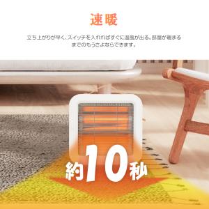 ヒーター 小型 電気ヒーター 速暖 電気ストー...の詳細画像1